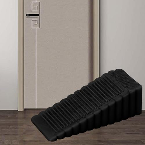 Door Wedge - Door Stoppers for Bottom of Door | Heavy Duty Rubber Door Wedge | Non-Slip Door Jammer | Door Wedge Holder Blocker for All Floor Surfaces