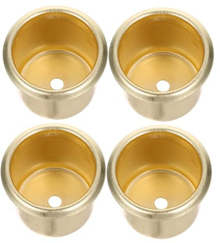 CORHAD 4pièces Lot de Bougeoirs Métal avec Coupelles pour Centres De Table Décoratifs Et Contenants à Bougies