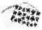 300pcs Halloween Stickers, Self-Adhesive Cute Ghost Shape Stickers, Black Ghost Water Bottle Face Labels for Envelope Invitation Sealing Halloween Party Favors