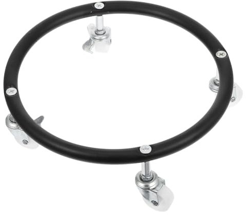 Housoutil Propane Tank Holder Wheel Gas Cylinder Stand Swivel Casters Tank Stand for Mobile Cylinder Rack