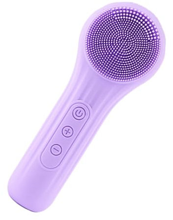 Nbbwwu Silikon-Gesichtsschrubber – Wasserdichter Silikon-Gesichtsbürstenreiniger, wiederaufladbar, elektrischer Silikon-Gesichtsschrubber für Reinigung, Peeling, Massage