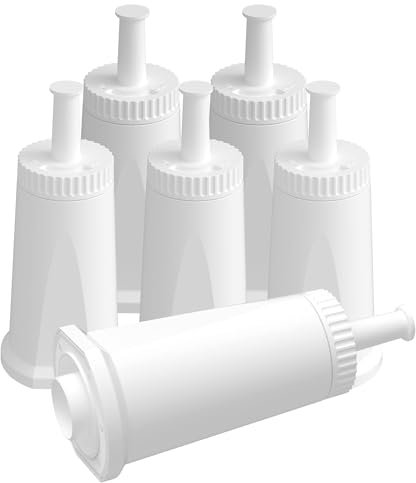 AQUALTRA Filtro Acqua per Macchina da Caffè, Compatibile con Filtro Acqua Express Pro BES008, SES008/SES810/SES875/SES880/SES920/SES980/SES990 (6 Pezzi)
