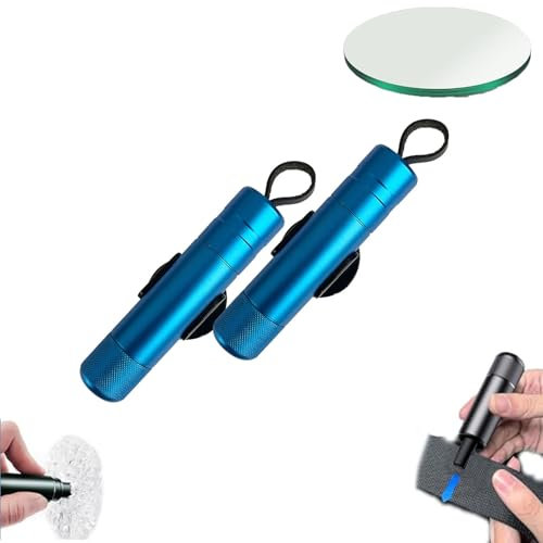 Rompe Cristales Y Cinturones, Llavero Rompe Cristales Y Cinturones, Rompe Cristales Y Corta Cinturones, Rompe Cristales Y Cinturones Llavero, Cortador De Cinturones Y Rompe Cristales (2PCS-Blue)