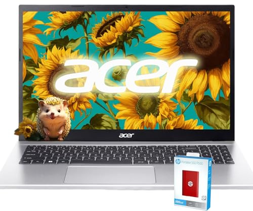 acer Aspire 3 Laptop | 15.6 FHD (1920 x 1080) Display | 8-Core AMD Ryzen 7-5700U | AMD Radeon | 64GB RAM | 2.5TB SSD (2TB PCIe SSD withHP P500 512GB Portable SSD) | WiFi-6 | Windows 11 Home