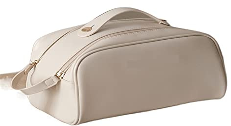 LRFNKCT Tasche,Kosmetiktasche, Tragbare Kosmetiktasche, große Kapazität, Senior Sense, Reise-Make-up, wasserdicht, mit Druckverschluss, multifunktionale Aufbewahrungstaschen