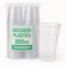 Bicchieri di Plastica Trasparenti 100 Pezzi Monouso Usa e Getta Bicchiere Biodegradabile da 200ml per Acqua Cocktail Birra per Feste Compleanno Pranzi Cene e Ufficio in Plastica Rigida