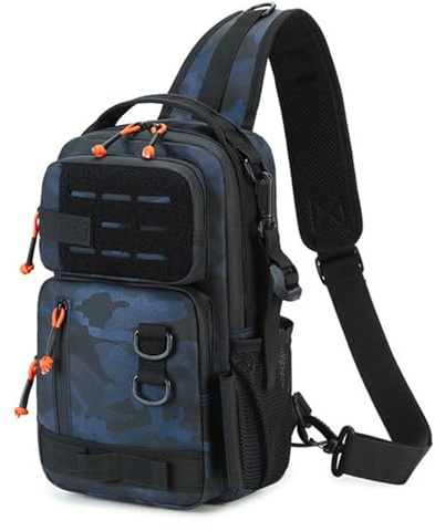 Generisch Angelrucksack Angelzubehör-Paket Outdoor-Sport-Umhängepaket | Schwerlast-Jagdrucksack für Barsch Forelle Wels Salzwasser Süßwasser Brandung Ufer Boot Camping