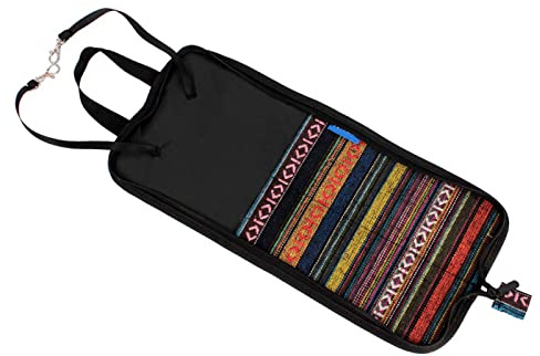 Bolsa de Moda con Soporte para Baquetas, con Asa Portátil para Almacenamiento de Baquetas, Adecuada para Entusiastas de la Batería