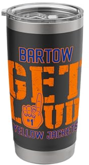 Bartow High School GET Loud Yellow Jackets Stainless Steel Insulated Tumbler