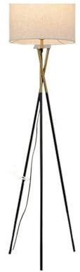 Vintage Stehlampe für Wohnzimmer, Hotelschlafzimmer, Nachttischlampe, dekorative Verzierung, beige Lampenschirm Hohe Lampen