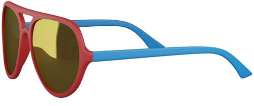 BEZLIT Kinder Piloten Sonnenbrille Jungen Mädchen UV Protection leichte Freizeitbrille in vielen Farben (Red Blue Yellow)
