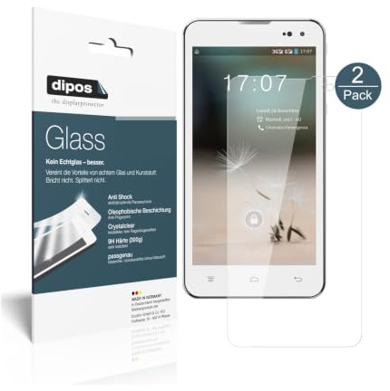 dipos I 2x Screen Protector compatible with Hisense HS-U971AE Flexible Glass 9H Display Protection