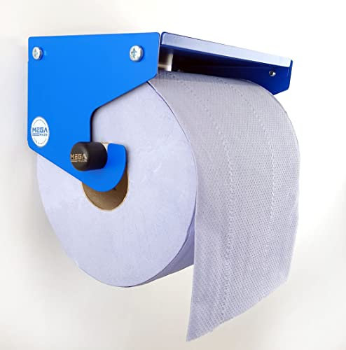 MegaMaxx Support mural pour rouleau de papier essuie-tout Bleu