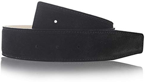 Erdi Ünver Wildleder Ledergürtel Schwarz 40mm 95 cm