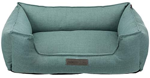TRIXIE Hundebett Talis 60 × 50 cm in mint - elegantes Hundebett aus gemütlichem Webstoff - Hundekorb für mittelgroße Hunde - rutschfest und waschbar - 37584