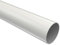 Interdeco Rohr Weiß in 28 mm Ø, aus Metall für Gardinenstangen, 140 cm