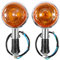Cyleto Motorrad Blinkerleuchten für Virago 250 400 535 920 1000 XV250 XV535 V-Star XVS 400 650 1100 VMax 1200 Blinkleuchte Blinker Lampe