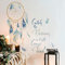 Runtoo Wandtattoo Traumfänger mit Federn Groß Wandsticker Dream Sprüche Wandaufkleber Mädchen Schlafzimmer Kinderzimmer Wohnzimmer
