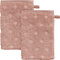 Erwin Müller Walk-Frottier Waschhandschuh 2er-Pack Baden Baden Altrosa Größe 15x21 cm - extra saugstark, schnell trocknend, samtweich