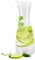Agatige Plastic Carafe with Lid, 33oz Clear Acrylic Water Jug Plastic Decanter Juice Drink Pitcher Carafe Jug Beverage Containers for Bar Home Restaurant Use