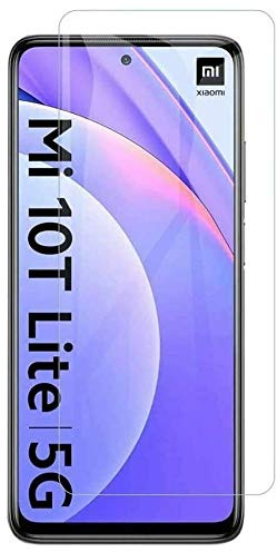 Cophone Displayschutzfolie aus Hartglas kompatibel mit Xiaomi Mi 10T Lite, Displayschutzfolie Premium stoßfest und bruchsicher, schützt vor Fingerabdrücken, abgerundete Kanten, Härtegrad max. 9H,