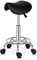 Bonnlo Adjustable Saddle Salon Stool Hydraulic Gas Lift Chair, Swivel Rolling Wheels & Ergonomic, for Hairdressing Manicure Tattoo SPA Beauty Therapy Bar Studio, Black