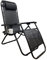 REQUISITE NEEDS Zero Gravity Chair Heavy Duty Textoline Outdoor & Garden Sunloungers Reclining, Folding Chair, Relaxer Chairs with Cup Holder and Headrest Pillow (1, BLACK)