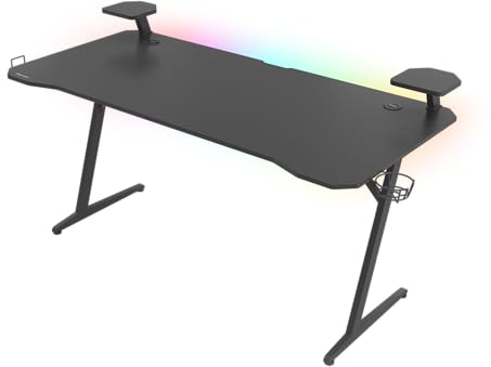 Genesis Gaming Tisch HOLM 510 RGB schwarz (160cm x 75cm)