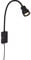 BRILONER - LED Leselampe mit Ein/Aus-Schalter, schwenkbar, viele Befestigungspositionen, Wandleuchte Innen, Wandlampe, Bettlampe, Lampe Bett, Leselicht, Nachttischlampe, 69x11,5x6 cm, Schwarz