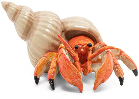 Papo - Figura Granchio Eremita - Animale Marino per Bambini dai 3 Anni in su - 6,1 x 4,4 x 2,8 cm - Plastica Realistica - Dipinta a Mano - Collezione Mondo Marino - 56054