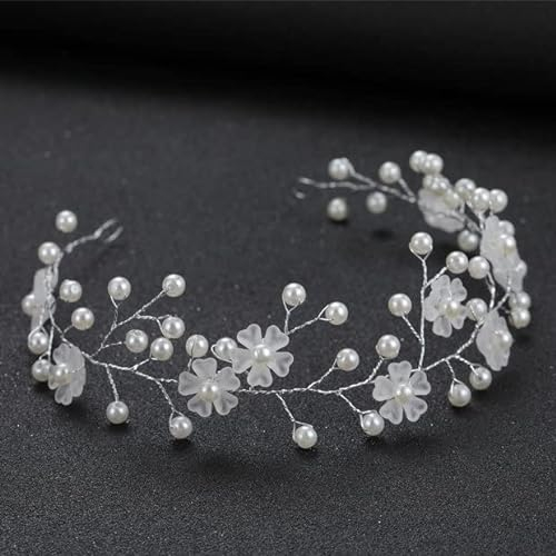 Haarschmuck Kommunion, Taufe Deko Mädchen Erstkommunion, Blumenkranz Haare Kinder Kopfschmuck Hochzeit