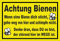 Melis-Folienwerkstatt Schild Wenn Dich eine Biene sticht 15x10cm - 3mm Hartschaum – 20 VAR S00359-235-C