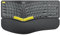 Nulea Clavier ergonomique sans fil, clavier divisé avec repose-poignet, chargement USB-C, rétroéclairage 7 couleurs, saisie naturelle, connectivité Bluetooth et USB, compatible avec Windows/Mac