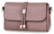 FANDARE Elegant Umhängetasche Damen Schultertasche Frauen Crossbody Bag Damentasche Schulterriemen Frauen Abendtasche Citytasche Reise Handtasche Wasserdicht PU LederRosa a
