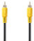 NEDIS Câble vidéo composite | RCA | Plaqué nickel | 480p | 10 m | Rond | PVC | Noir | Étiquette
