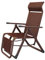 BUJOG Klappbare Chaiselongue für den Außenbereich, tragbar, geflochtene Rattan-Loungestühle, Verstellbarer Camping-Liegestuhl, Schwerelosigkeit, mit Kissen für Pool, Strand, Terrasse, Rasen, Stahl