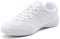 Damen Cheerleading Schuhe Cheer Schuhe Mädchen Turnschuhe Dance Sneaker Jazz Yoga Training Aerobic Schnürschuhe Sportschuhe Walkingschuhe Weiß 42