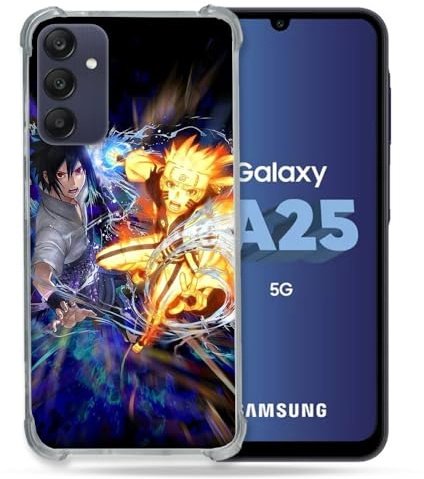 Cokitec Verstärkte Schutzhülle für Samsung Galaxy A25 5G Manga Naruto VS