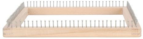 Holz-Strickwebstuhl, Fördert die Feinmotorik. Strickbrett, Professionell, Robust, für Schal, Mütze, für (30 * 30cm)