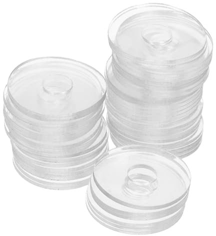 Anneome 50piezas Junta Transparente Arandelas Planas Redondas De Vinilo De Arandelas Redondas Para Manijas De Puertas De Ducha Reemplazo De Junta De Tornillo