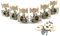 6Pcs/set 3R 3L Tuning Peg For Key Double Hole Tuner Machine For Head For Acoustic Folk Classical Guitar For W/White But Guitar String Tuning Peg Tuner Machine Head 3r3l Guitar Tuning Pegs Single Peg