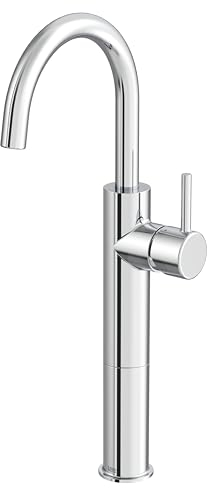 Lenz Aufsatz-Waschtischarmatur BOW² in Chrom - mit schwenkbarem Auslauf, wassersparender Mischdüse, langlebiger Keramik-Kartusche und praktischer Schnellbefestigung - 46012202