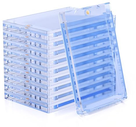 Wigearss 10 Stück 130PT Magnetischer Kartenhalter Blu-Ray und UV-Schutz-Transparent Karten Rahmen Kartenhüllen Schutzhüllen für Magic, MTG, Yugioh, Sportkarten Sammlung