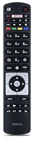 Telecomando di ricambio per Smart TV LED LCD Hitachi RC5118 RC5118F 42HYT42U 50HYT62UH