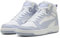 PUMA Erwachsene Rebound Sneakers 41 White Cool Weather Blue