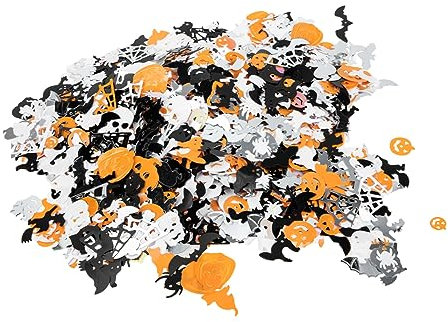 VILLCASE Halloween-Party- 50 G PVC-Pailletten Spinnen-kürbisse Streudeko Für Tischdeko Süßes Oder Saures Party-zubehör Für Zuhause