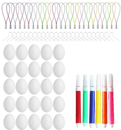 ycezw Farbset für Ostereier, Malset für Ostereier - Kreative Painting Kit Dekorative Osterdekorationen,Ei Farbsatz sicher für Ostern Geburtstag Neujahr Weihnachten
