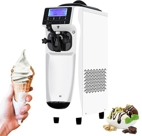 Kommerzielle Softeismaschine mit Einer Geschmacksrichtung, Softeismaschine mit 18 l/h Ausbeute, automatische Reinigung, hohe Produktivität for Restaurants und Snacks
