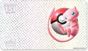 BB-Toy-Trades kompatibel für Pokemon TCG Playmat Spielmatte Mousepad Tischunterlage Karmesin & Purpur Pokemon 151 Mew Playmat