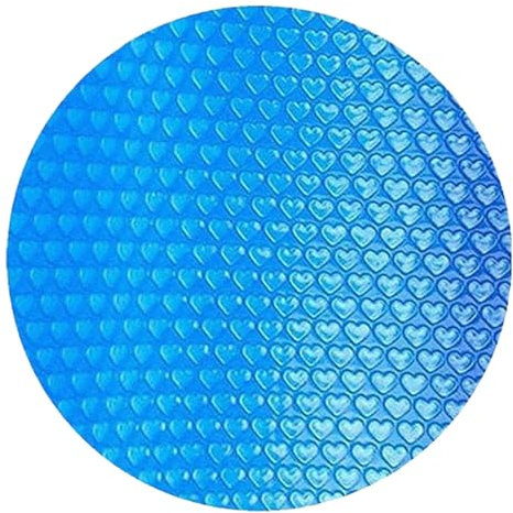 MOUNTTU Bâche de Piscine Ronde de 2, 4 m, imperméable et Anti-poussière, à énergie Solaire, pour Conserver la Chaleur, Accessoires Natation